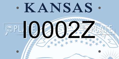 I0002Z Kansas License Plate