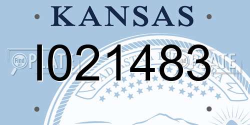 I021483 Kansas License Plate