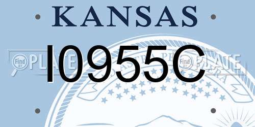 I0955C Kansas License Plate