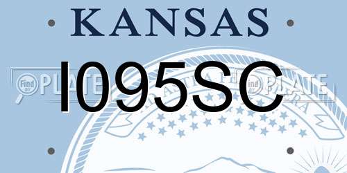 I095SC Kansas License Plate