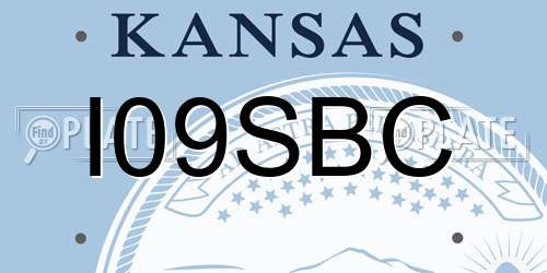 I09SBC Kansas License Plate