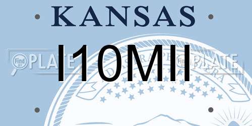 I10MII Kansas License Plate