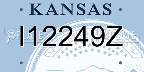 I12249Z Kansas License Plate