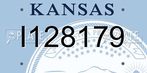 I128179 Kansas License Plate