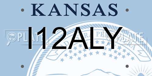 I12ALY Kansas License Plate