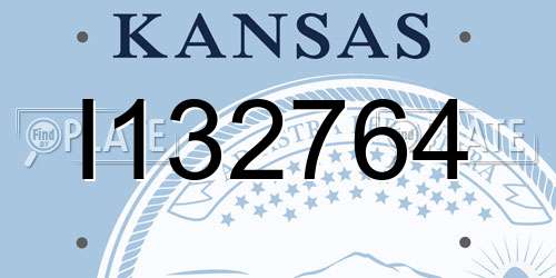 I132764 Kansas License Plate