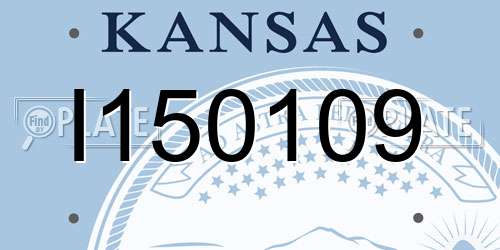 I150109 Kansas License Plate