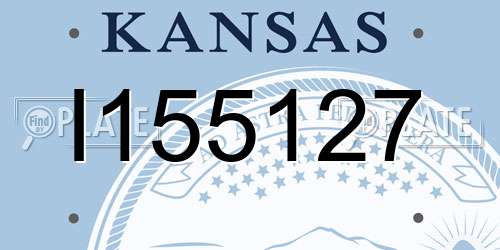 I155127 Kansas License Plate