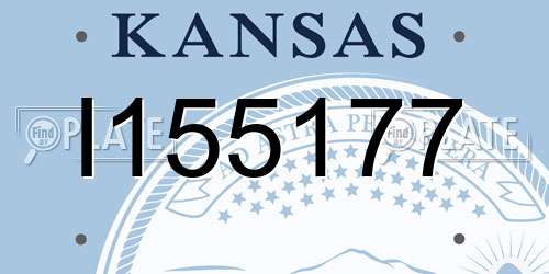 I155177 Kansas License Plate