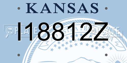 I18812Z Kansas License Plate