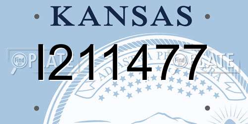 I211477 Kansas License Plate