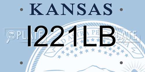 I221LB Kansas License Plate