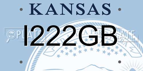 I222GB Kansas License Plate