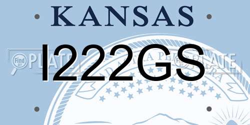 I222GS Kansas License Plate