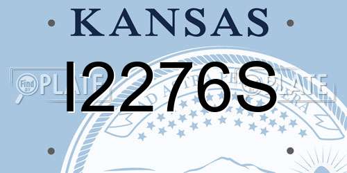 I2276S Kansas License Plate