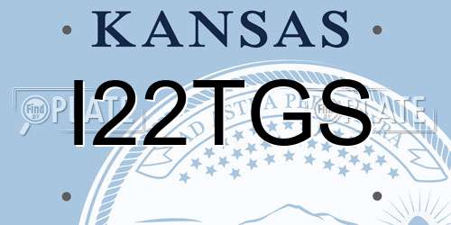 I22TGS Kansas License Plate