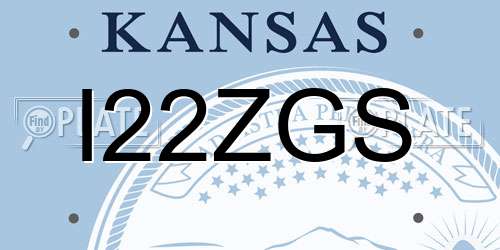 I22ZGS Kansas License Plate