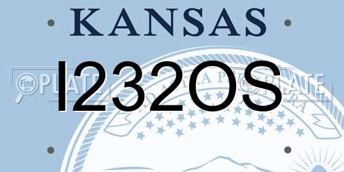 I232OS Kansas License Plate