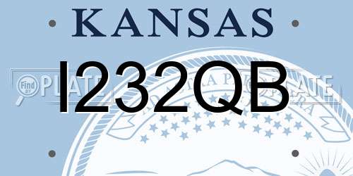 I232QB Kansas License Plate