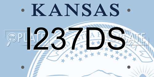 I237DS Kansas License Plate