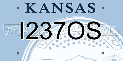 I237OS Kansas License Plate