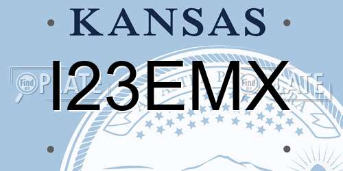 I23EMX Kansas License Plate