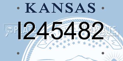 I245482 Kansas License Plate