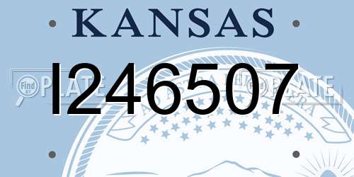I246507 Kansas License Plate