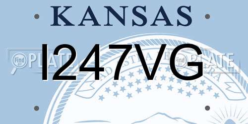 I247VG Kansas License Plate