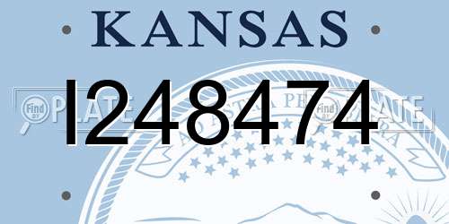 I248474 Kansas License Plate