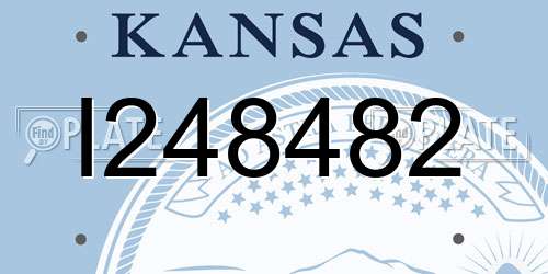 I248482 Kansas License Plate
