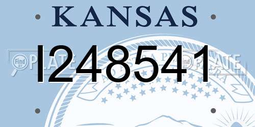 I248541 Kansas License Plate