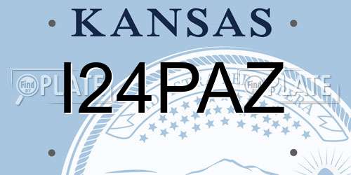 I24PAZ Kansas License Plate