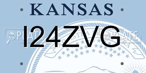I24ZVG Kansas License Plate