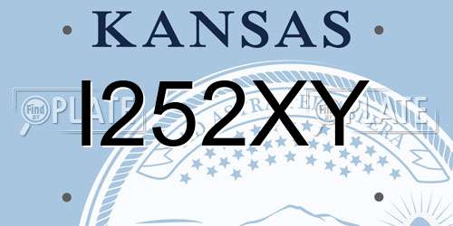 I252XY Kansas License Plate