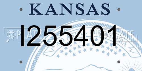 I255401 Kansas License Plate