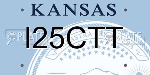 I25CTT Kansas License Plate