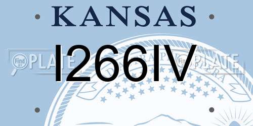 I266IV Kansas License Plate
