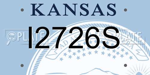 I2726S Kansas License Plate
