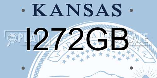 I272GB Kansas License Plate