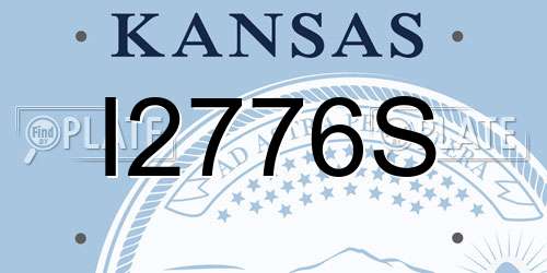 I2776S Kansas License Plate