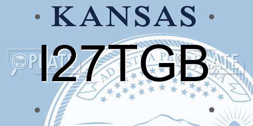 I27TGB Kansas License Plate