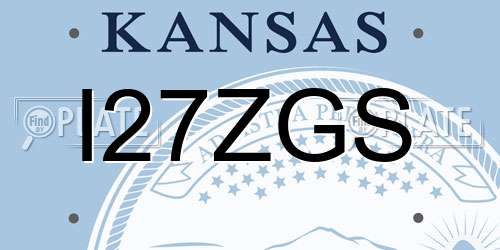 I27ZGS Kansas License Plate