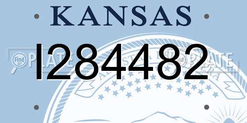 I284482 Kansas License Plate