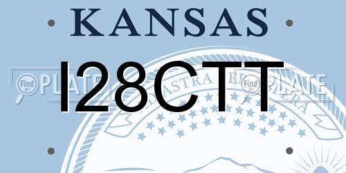 I28CTT Kansas License Plate