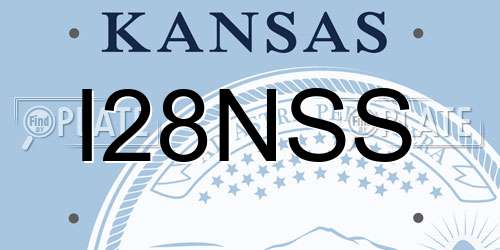I28NSS Kansas License Plate