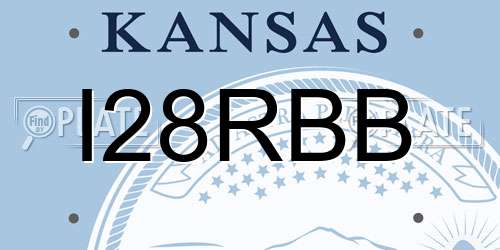 I28RBB Kansas License Plate