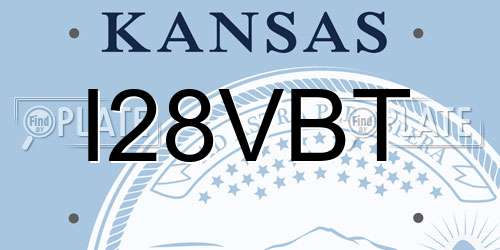 I28VBT Kansas License Plate