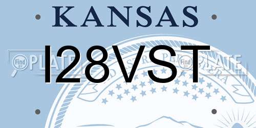 I28VST Kansas License Plate