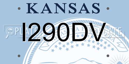 I290DV Kansas License Plate